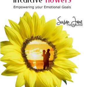 Intuitive Sunflower with embracing couple on the book front cover